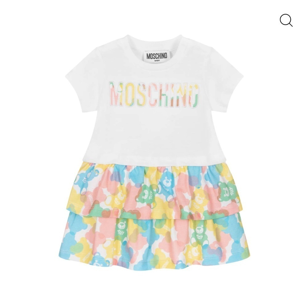 Moschino Multicolor Tiered Kids Dress
